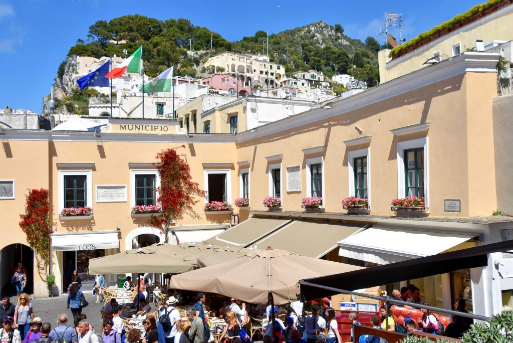 Piazza Umberto I, the town of Capri 