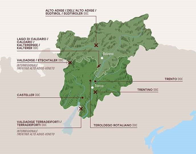 Trentino Alto Adige wines