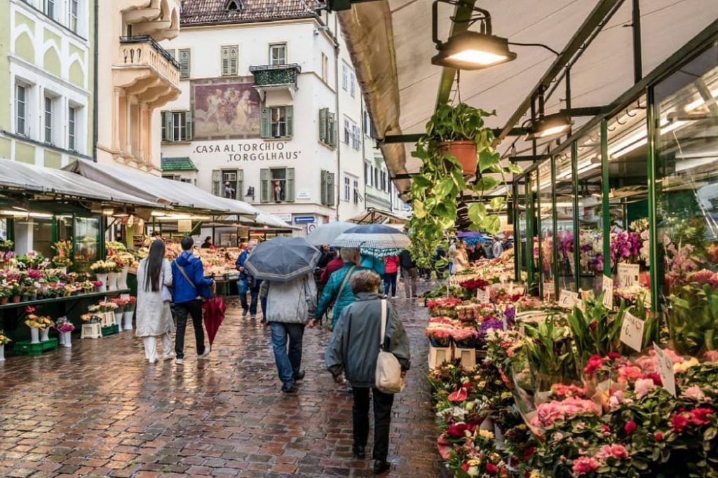 Piazza delle Erbe, Bolzano, Italy