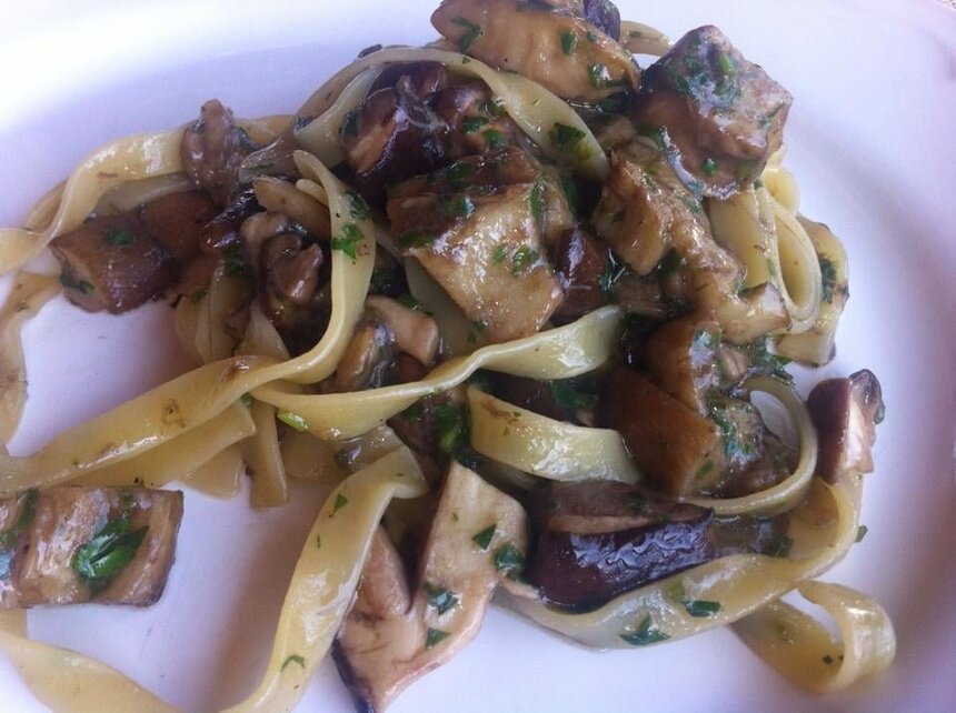 Pappardelle con funghi porcini